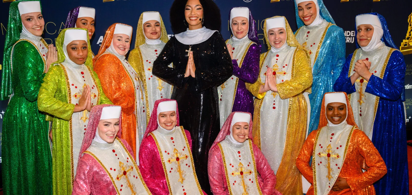 Cast van Sister Act tijdens het Musical Awards Gala - Foto door Roy Beusker